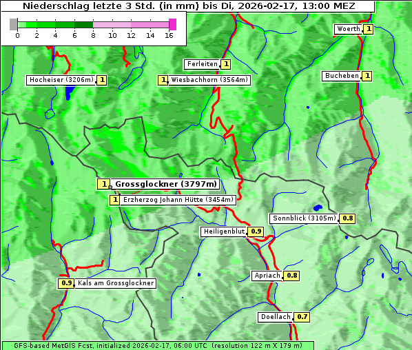 Niederschlag, 17. 2. 2026