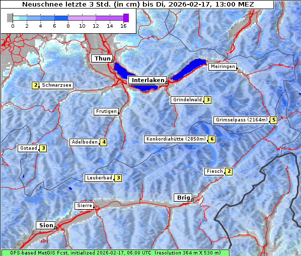 Neuschnee, 17. 2. 2026