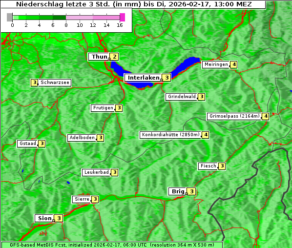 Niederschlag, 17. 2. 2026