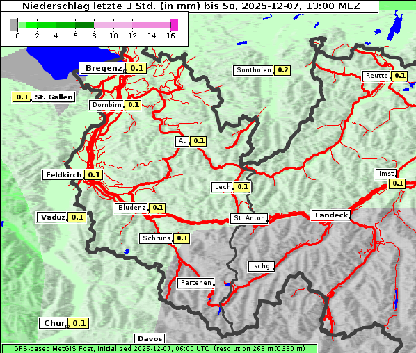 Niederschlag, 7. 12. 2025