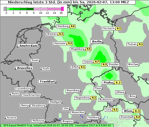 Niederschlag, 7. 2. 2026