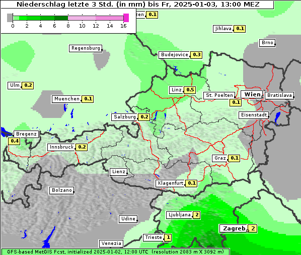 Niederschlag, 3. 1. 2025