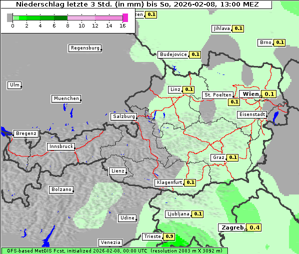 Niederschlag, 8. 2. 2026