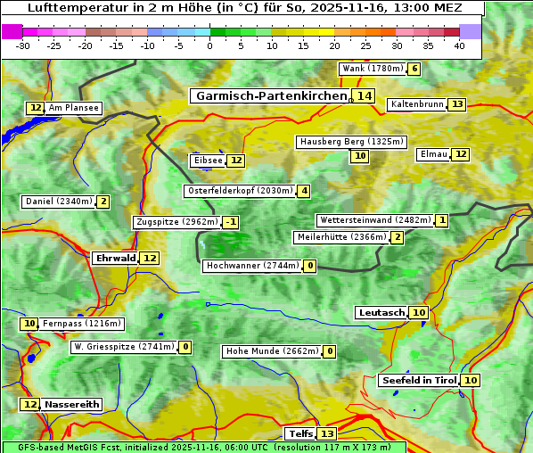 Temperatur, 16. 11. 2025