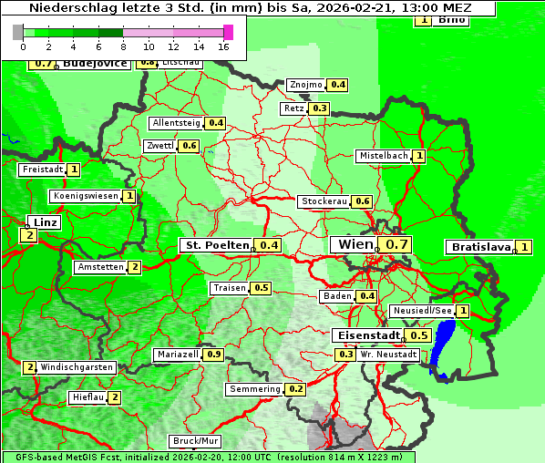 Niederschlag, 21. 2. 2026
