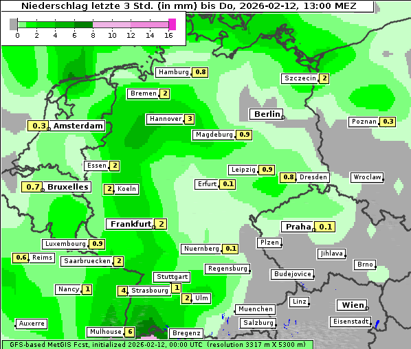 Niederschlag, 12. 2. 2026