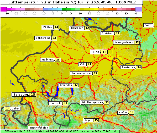 Temperatur, 6. 3. 2026