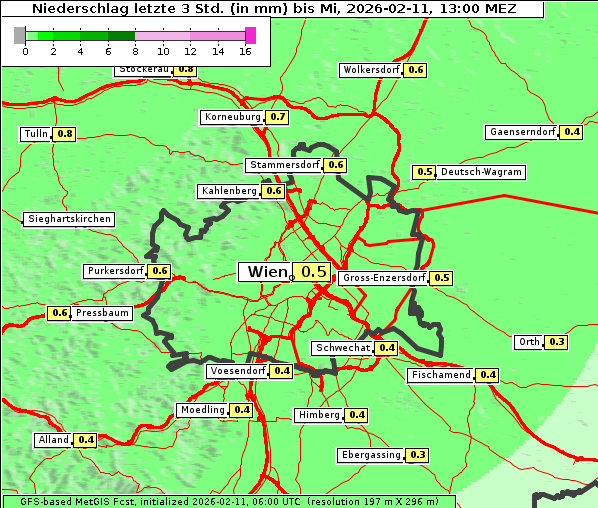 Niederschlag, 11. 2. 2026