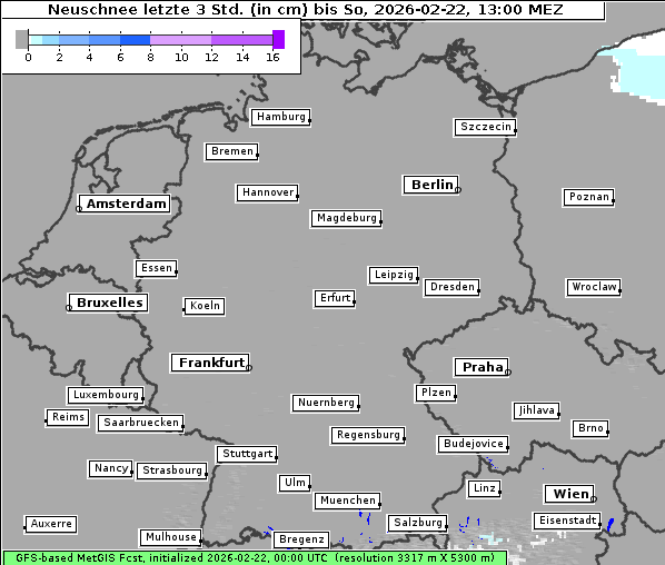 Neuschnee, 22. 2. 2026