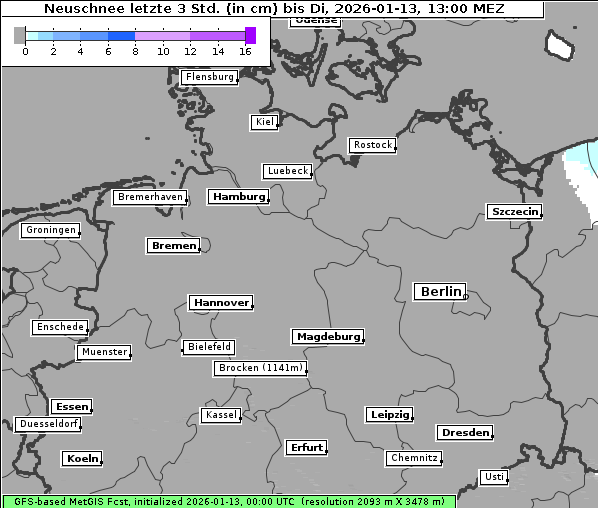 Neuschnee, 13. 1. 2026