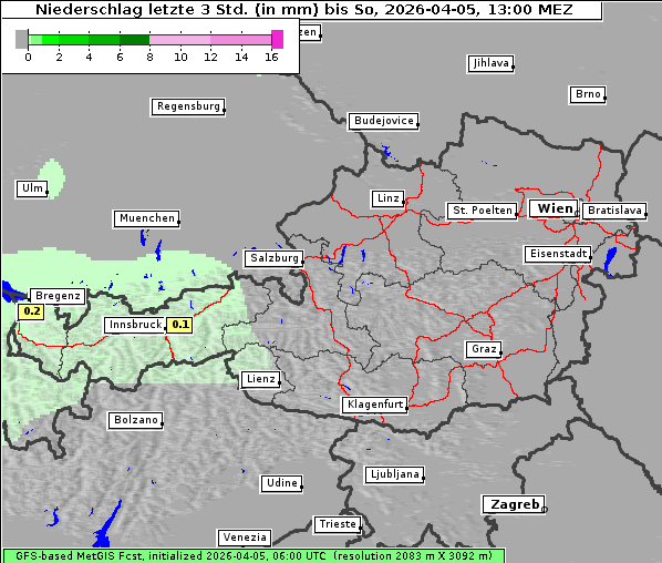Niederschlag, 5. 4. 2026