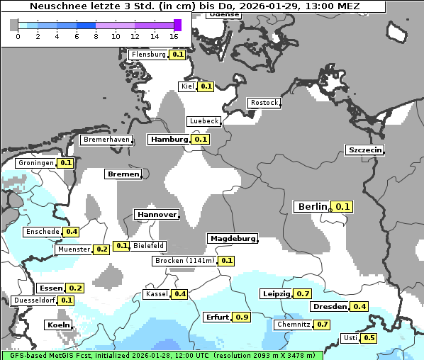 Neuschnee, 29. 1. 2026