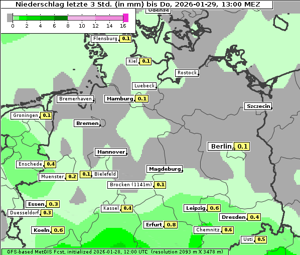 Niederschlag, 29. 1. 2026