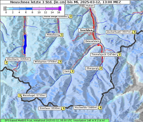 Neuschnee, 12. 3. 2025