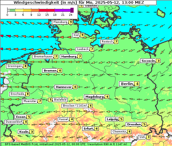 Wind, 12. 5. 2025
