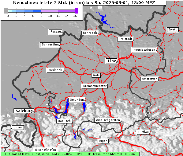 Neuschnee, 1. 3. 2025