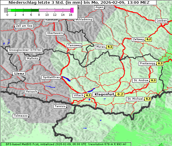 Niederschlag, 9. 2. 2026
