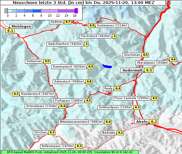 Neuschnee, 20. 11. 2025