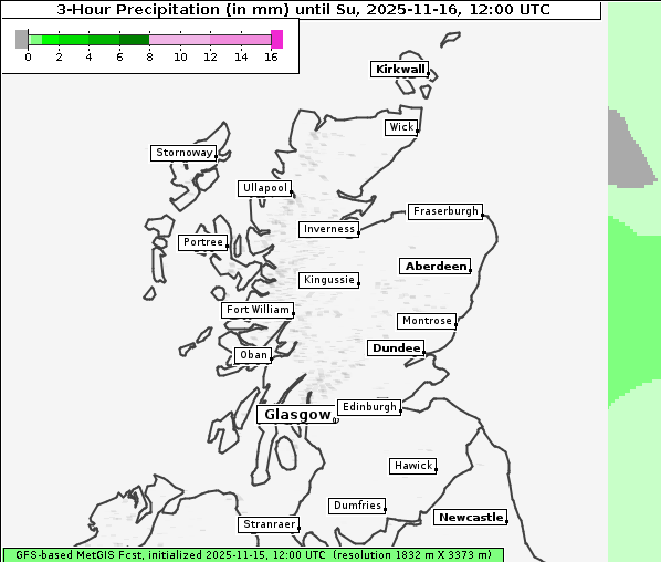 Niederschlag, 16. 11. 2025