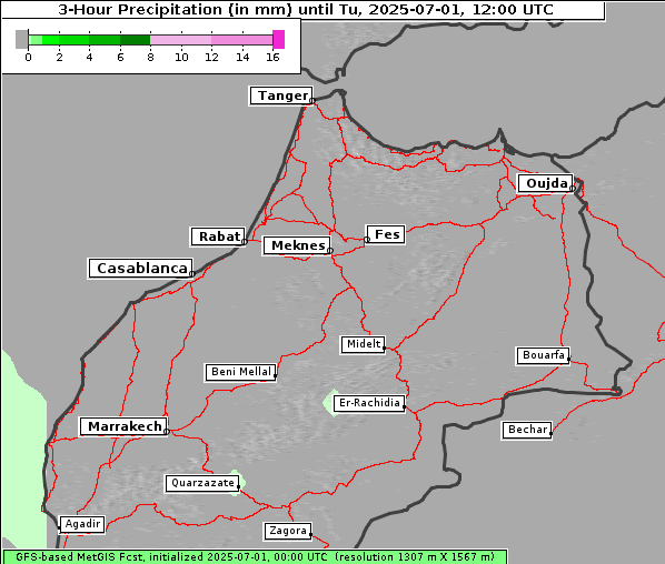 Niederschlag, 1. 7. 2025