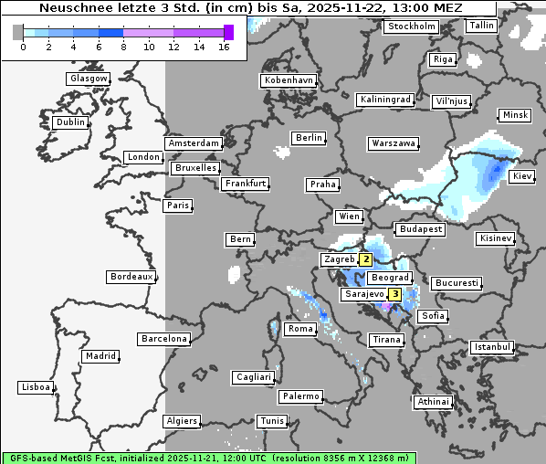 Neuschnee, 22. 11. 2025
