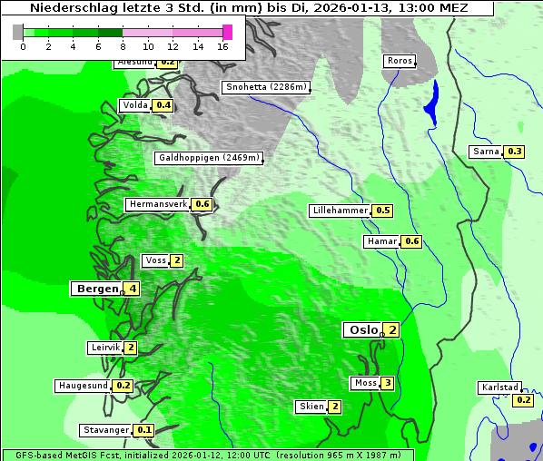 Niederschlag, 13. 1. 2026