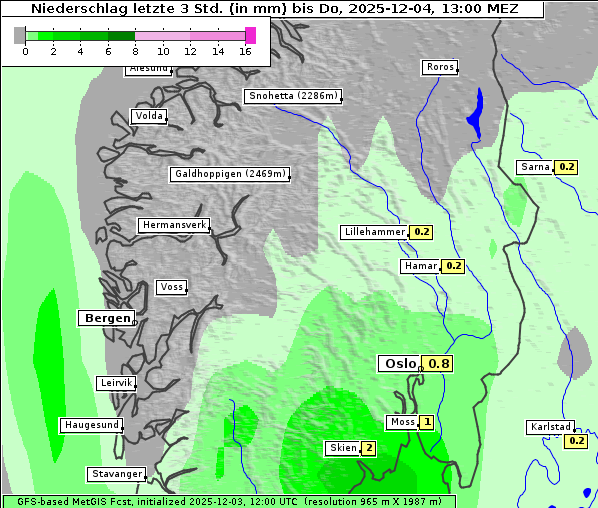 Niederschlag, 4. 12. 2025