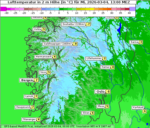 Temperatur, 4. 3. 2026