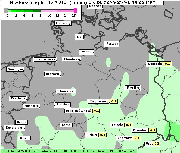 Niederschlag, 24. 2. 2026
