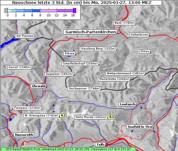 Neuschnee, 27. 1. 2025