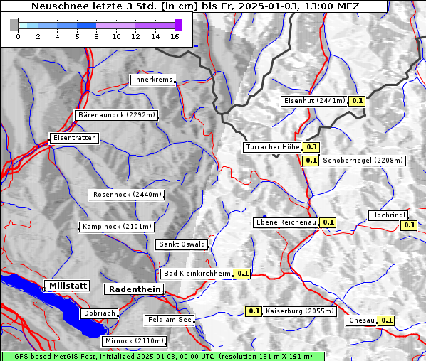 Neuschnee, 3. 1. 2025