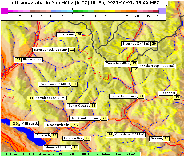 Temperatur, 1. 6. 2025