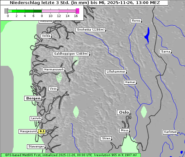 Niederschlag, 26. 11. 2025