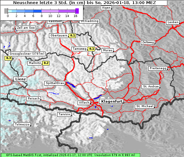 Neuschnee, 18. 1. 2026