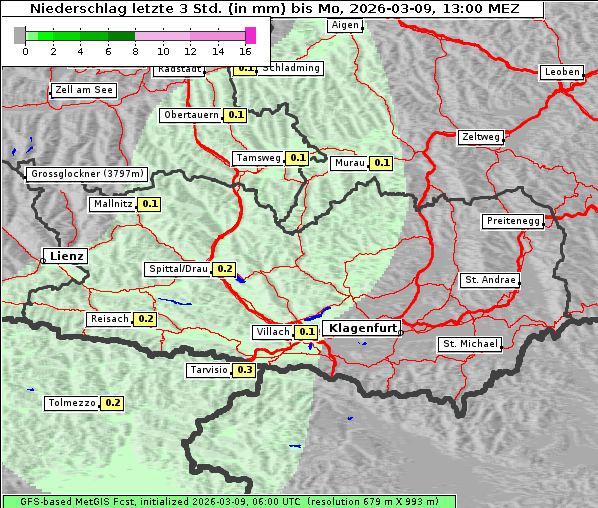 Niederschlag, 9. 3. 2026