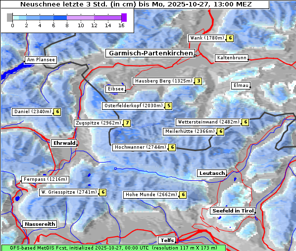 Neuschnee, 27. 10. 2025