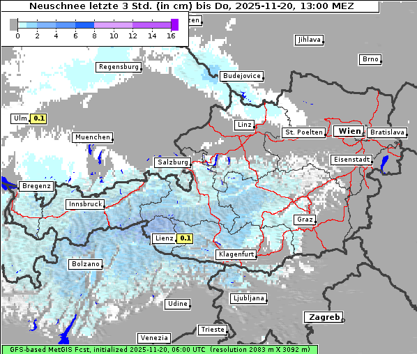 Neuschnee, 20. 11. 2025