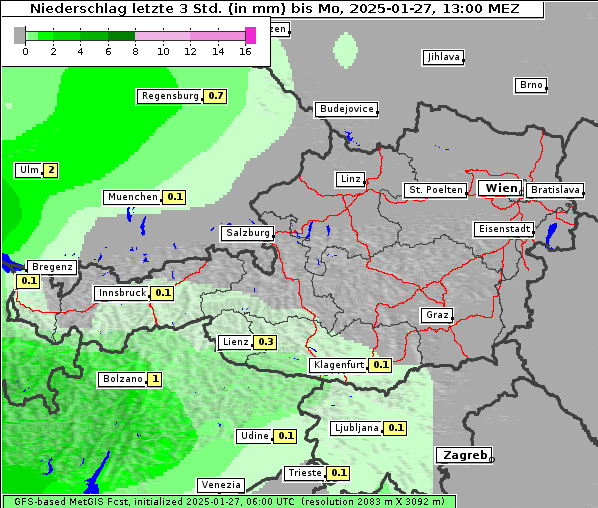 Niederschlag, 27. 1. 2025