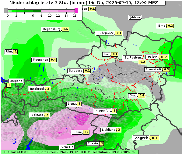 Niederschlag, 19. 2. 2026