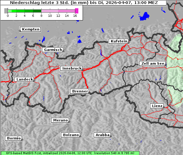Niederschlag, 7. 4. 2026