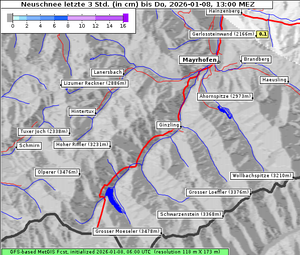 Neuschnee, 8. 1. 2026