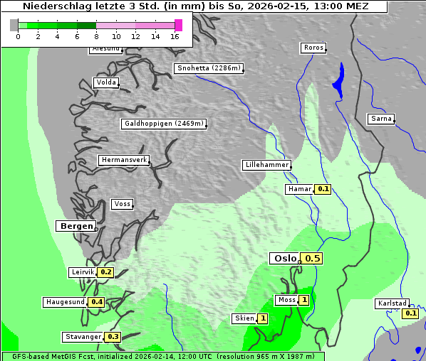Niederschlag, 15. 2. 2026