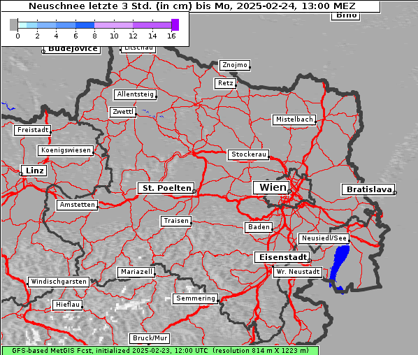 Neuschnee, 24. 2. 2025