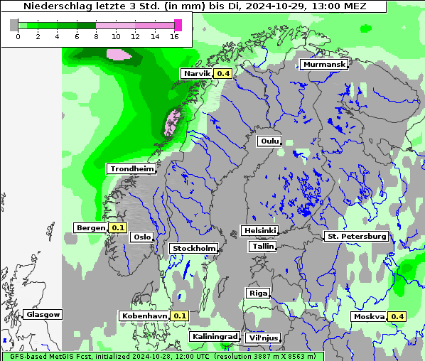 Niederschlag, 29. 10. 2024