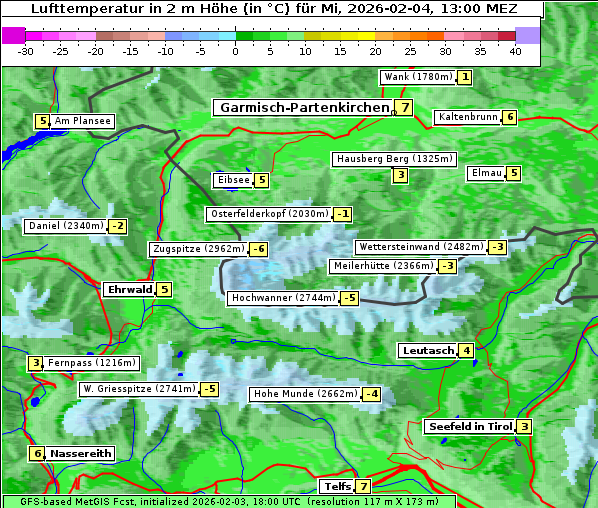 Temperatur, 4. 2. 2026