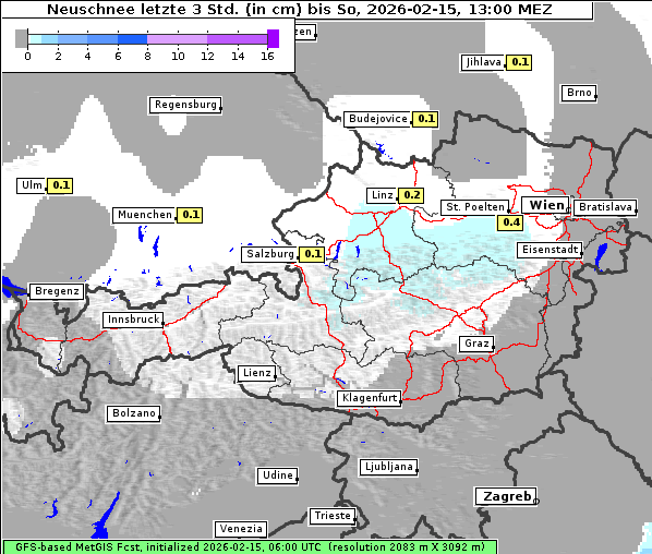Neuschnee, 15. 2. 2026