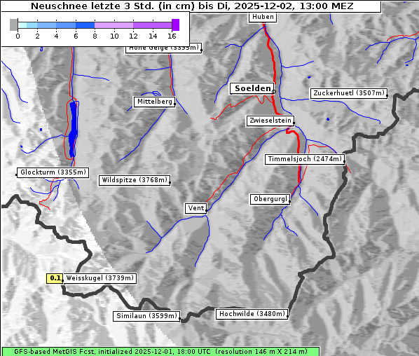 Neuschnee, 2. 12. 2025