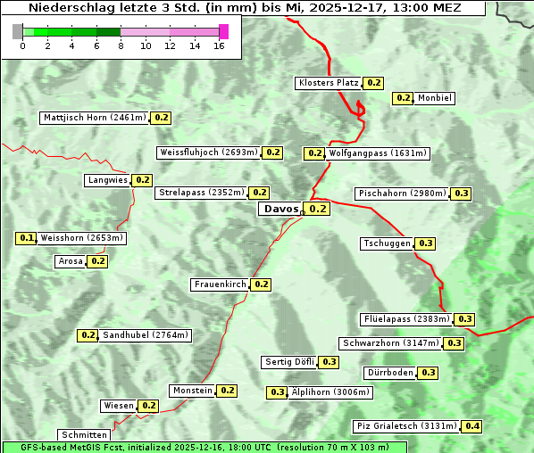 Niederschlag, 17. 12. 2025