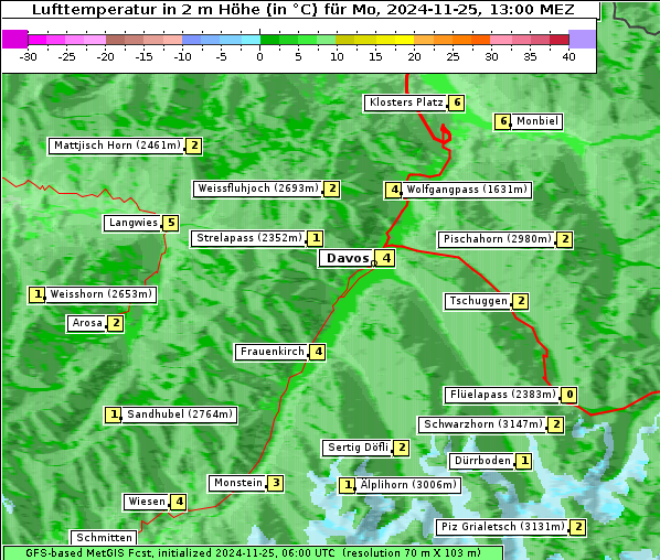 Temperatur, 25. 11. 2024