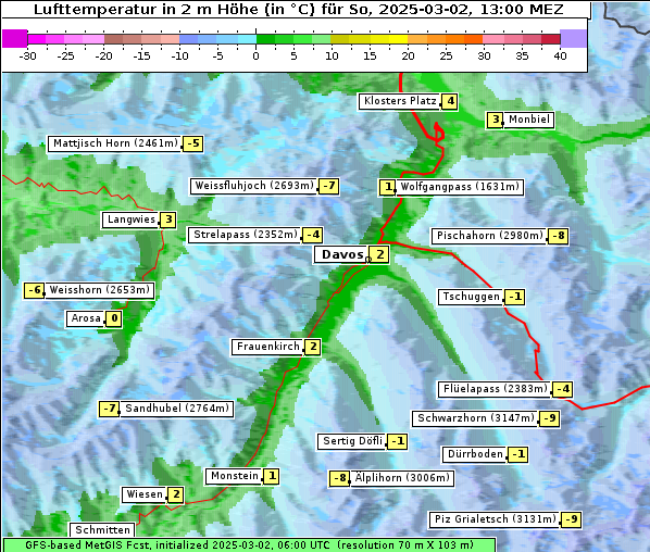 Temperatur, 2. 3. 2025